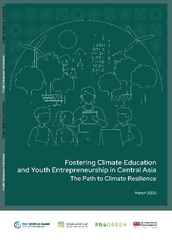 【20682E】【世界银行】促进中亚的气候教育和青年创业：气候适应力之路2025