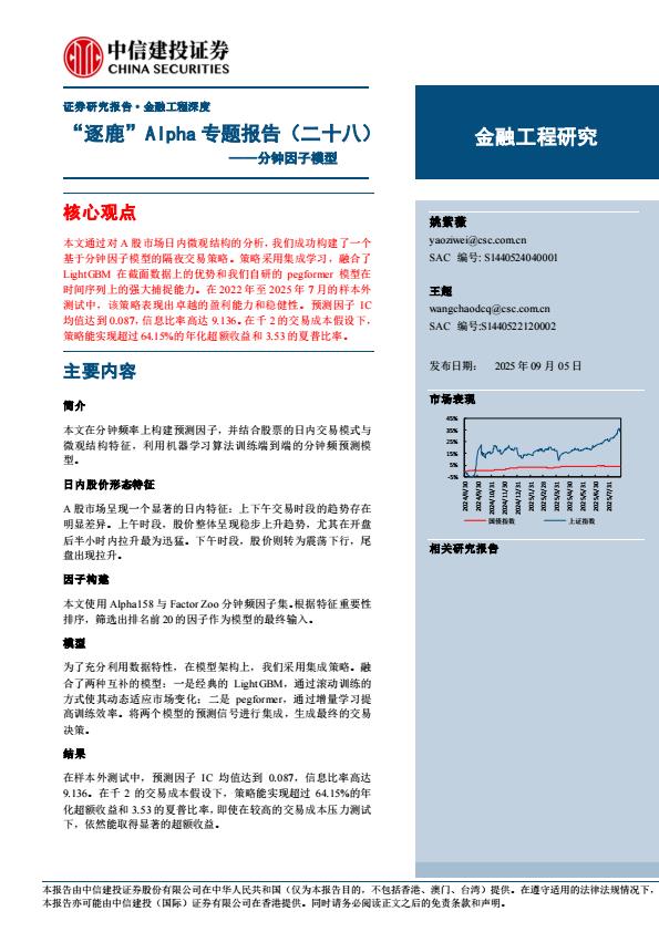 【21312E】【中信建投】“逐鹿”Alpha专题报告(二十八)——分钟因子模型